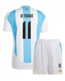 Argentina Angel Di Maria #11 Maglia Gara Casa Repliche Copa America 2024 Bambino